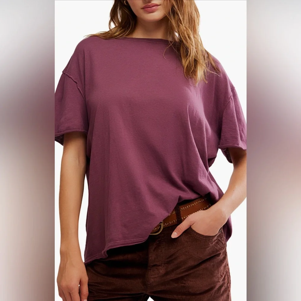 Nina Tee NWT maroon